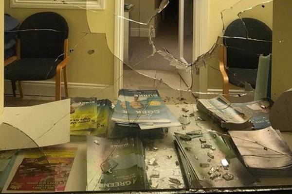 Colm Burke vows ‘not to be deterred’ after Cork office was vandalised
