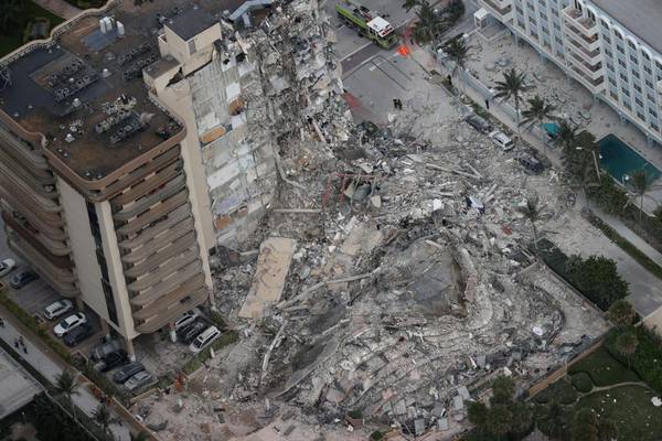Dozens missing after 12-storey building partially collapses in Florida