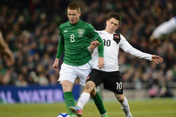 James McCarthy in race against time to make Ireland qualifiers
