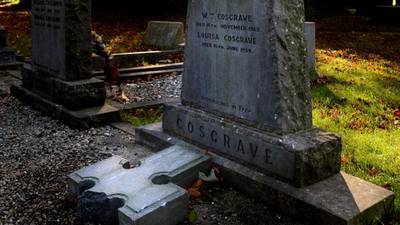 Grave of WT Cosgrave among four vandalised in Dublin cemetery
