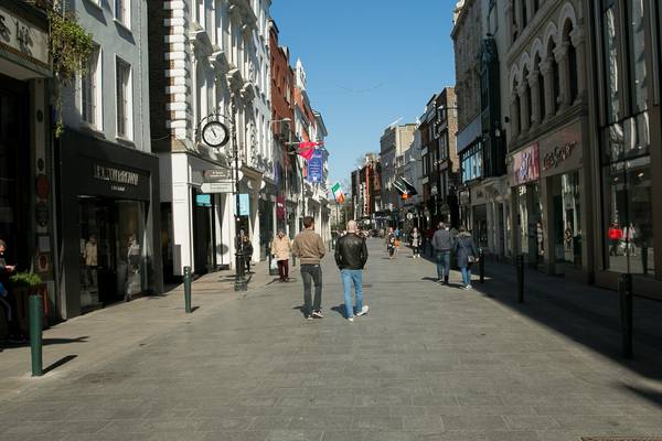 Dublin city footfall plummets due to coronavirus