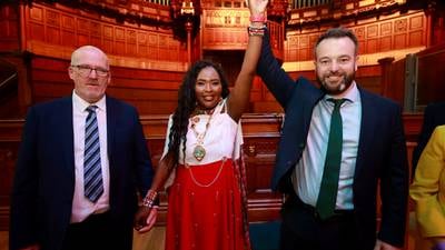 Maasai woman and Derry girl: Lilian Seenoi-Barr vows to be a mayor for all as she takes up chain of office
