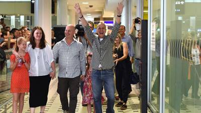 Freed Al Jazeera journalist Peter Greste arrives home in Australia