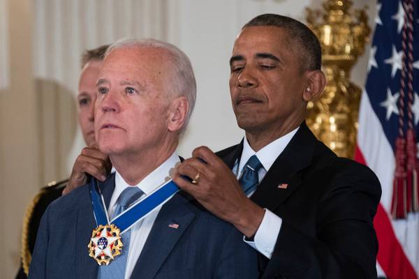 Obama awards ‘brother’ Joe Biden Presidential Medal of Freedom