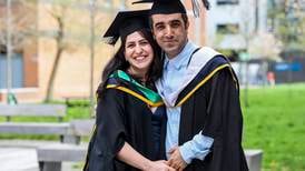 Iranian refugee couple graduate with DCU masters’ degrees on the same day 