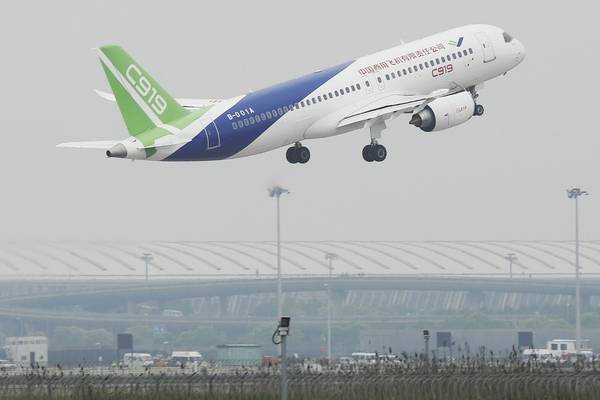 China’s homegrown C919  jet completes maiden flight
