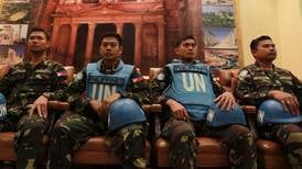 Freed UN peacekeepers arrive in Jordan
