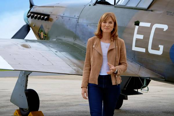 Fiona Bruce in a Spitfire is a Brexiteer’s fever dream