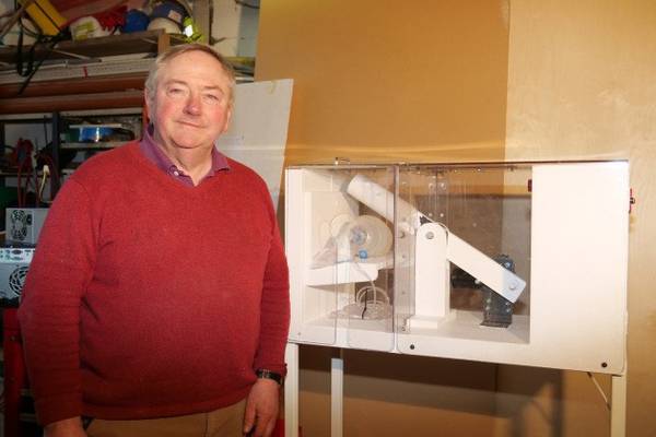Irish researchers make ventilator from windscreen-wiper motor and plywood