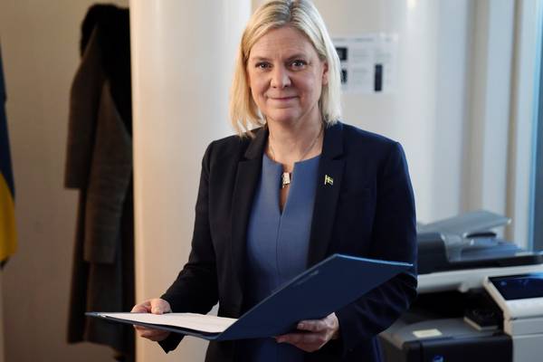 Sweden’s prime minister resigns just hours after taking office