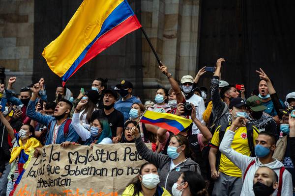 Days of pandemic-linked protests in Colombia leave 19 dead