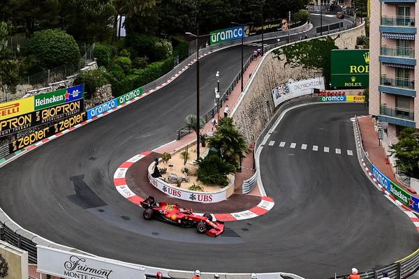 Charles Leclerc takes pole in Monaco despite late crash