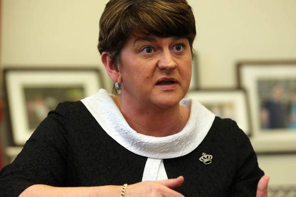 Arlene Foster says she won’t blink in ‘game of chicken’ with Sinn Féin