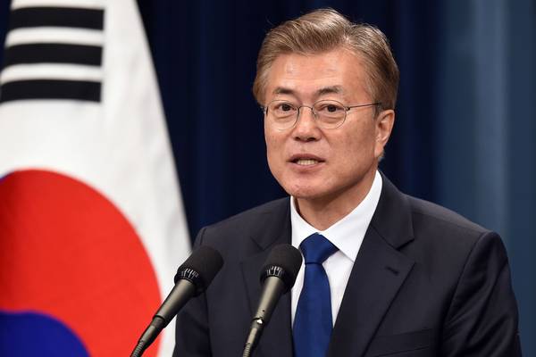 South Korea’s new president promises to help end nuclear crisis