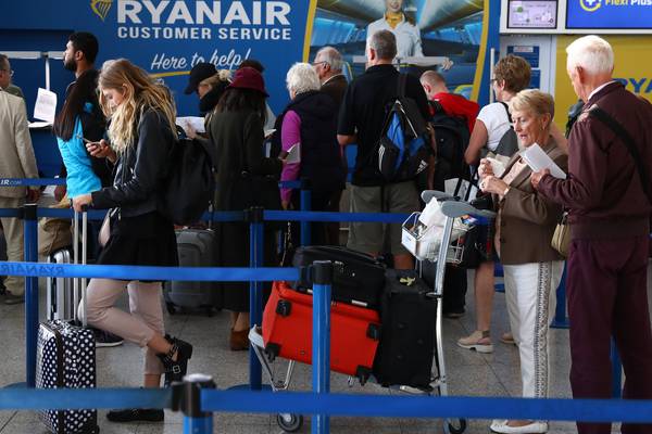 Ryanair says 55% of passengers affected by cancellations have been rebooked