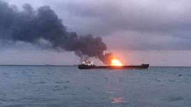 Twenty feared dead in Black Sea blaze on Syria-linked tankers