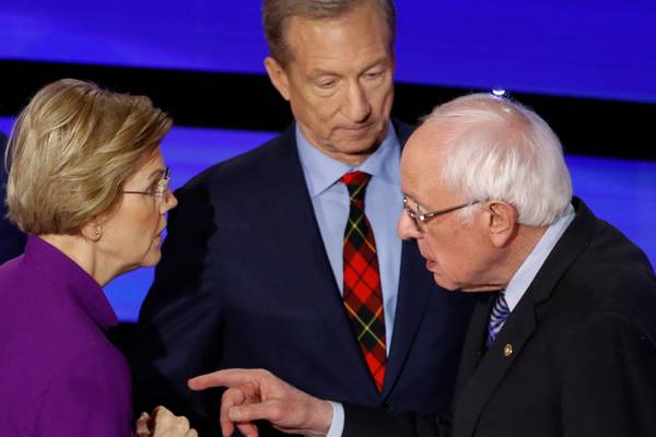Democratic debate: Tensions between Sanders and Warren ramp up