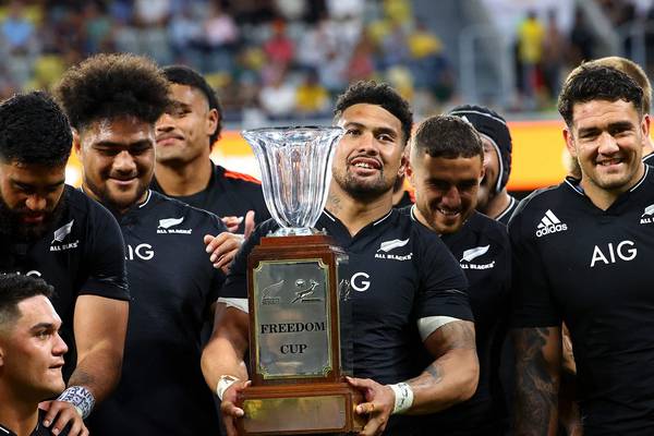 All Blacks edge Springboks in 100th test to win Rugby Championship