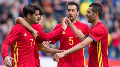 Spain warm up for Euros with six goal spree