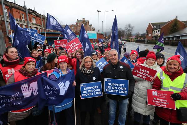 Nurses strike in Northern Ireland over ‘terrible’ staff levels