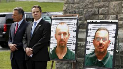New York prison employee questioned over escape of two killers