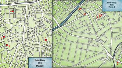 1916 Rising: Dublin 4 and 6 street maps