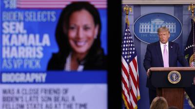 Donald Trump immediately targets Kamala Harris in campaign video
