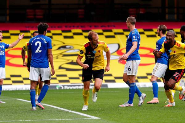 Watford and Leicester both strike late at empty Vicarage Road