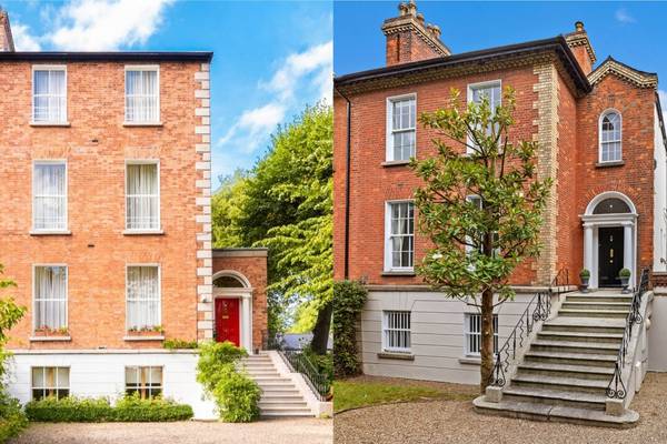Raglan Road: Neighbouring homes are up for sale, one for €4.5m, one for €3m
