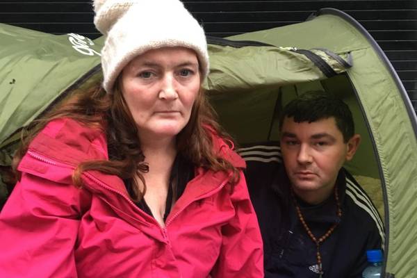 Homeless reality check: Festive dinner in a tent off O’Connell St