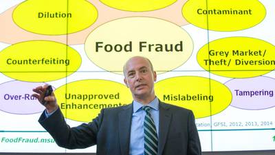 Investment in prevention needed to combat food fraud, expert says