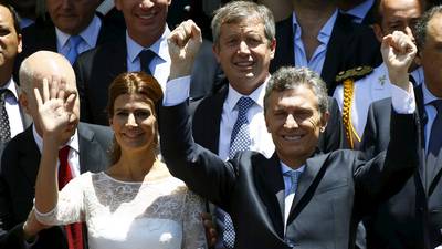 Argentina’s Macri sworn in as president, ousting Peronists