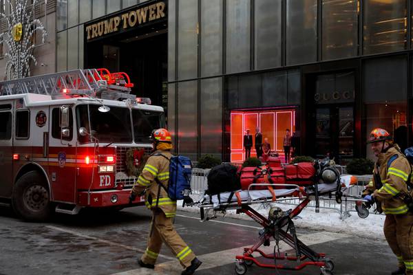 Two injured in fire at Trump Tower in New York - officials