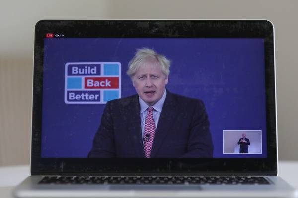 Boris Johnson indulges in make-believe with misfiring conference speech