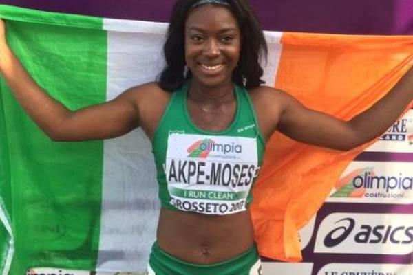 Ireland’s Gina Akpe-Moses eighth in World Juniors 100m
