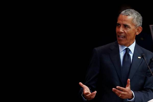 Obama warns against strongman politics in these ‘strange times’