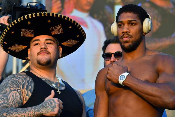 Slimmed-down Anthony Joshua unfazed by Andy Ruiz’s burgeoning weight