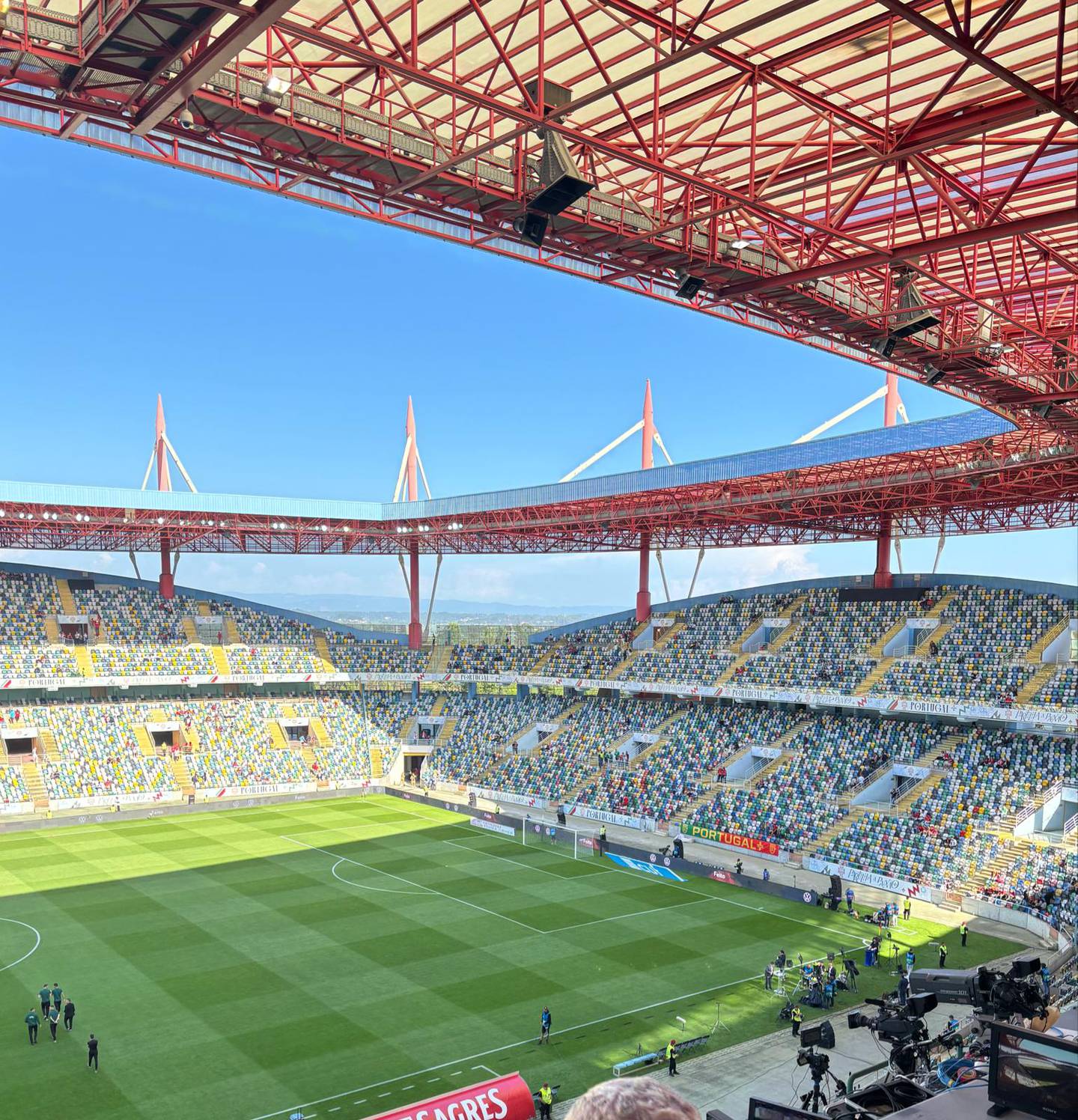 Une vue du stade où l'Irlande affrontera le Portugal.