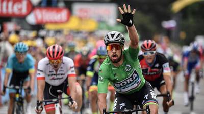 Tour de France: Third stage win for Sagan as Thomas retains yellow