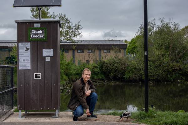 Irish company behind world’s first solar-powered duck food dispenser for public parks