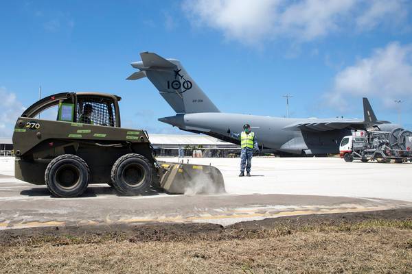 Flights carrying food, water and medical supplies land in Tonga
