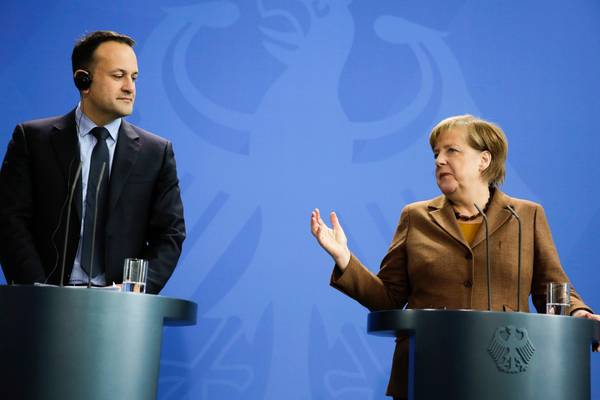 Varadkar ‘heartened’ by Merkel support