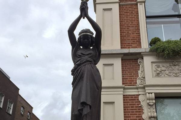 Shelbourne Hotel removes 153-year-old statues of slave girls from its plinth