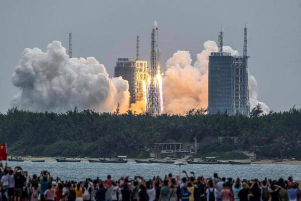 China launches first module of its new space station