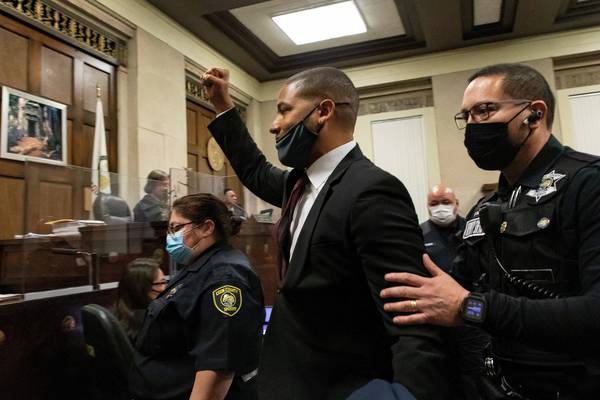 Jussie Smollett jailed for orchestrating hoax street attack