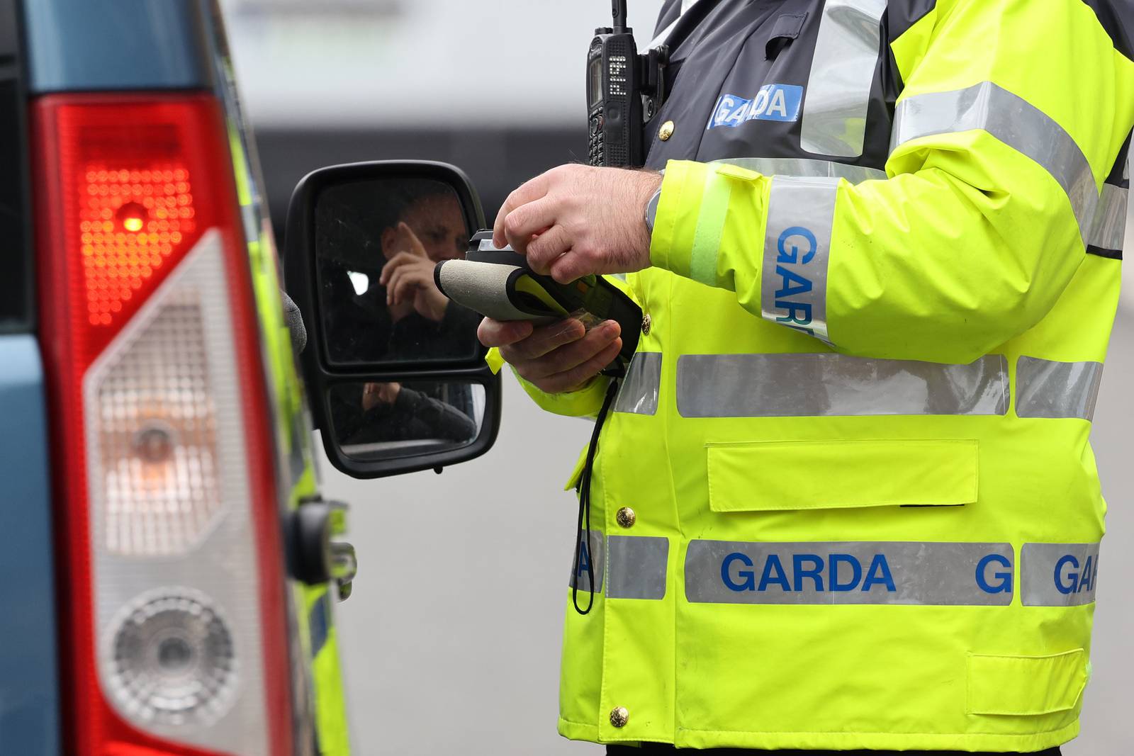 14/03/2022 - NEWS - The Road Safety Authority (RSA) and An Garda Síochána have launched their St. Patrick’s Weekend Bank Holiday road safety appeal.  GV from the Garda checkpoint on the Chapelizod Road.  Photograph Nick Bradshaw for The Irish Times
