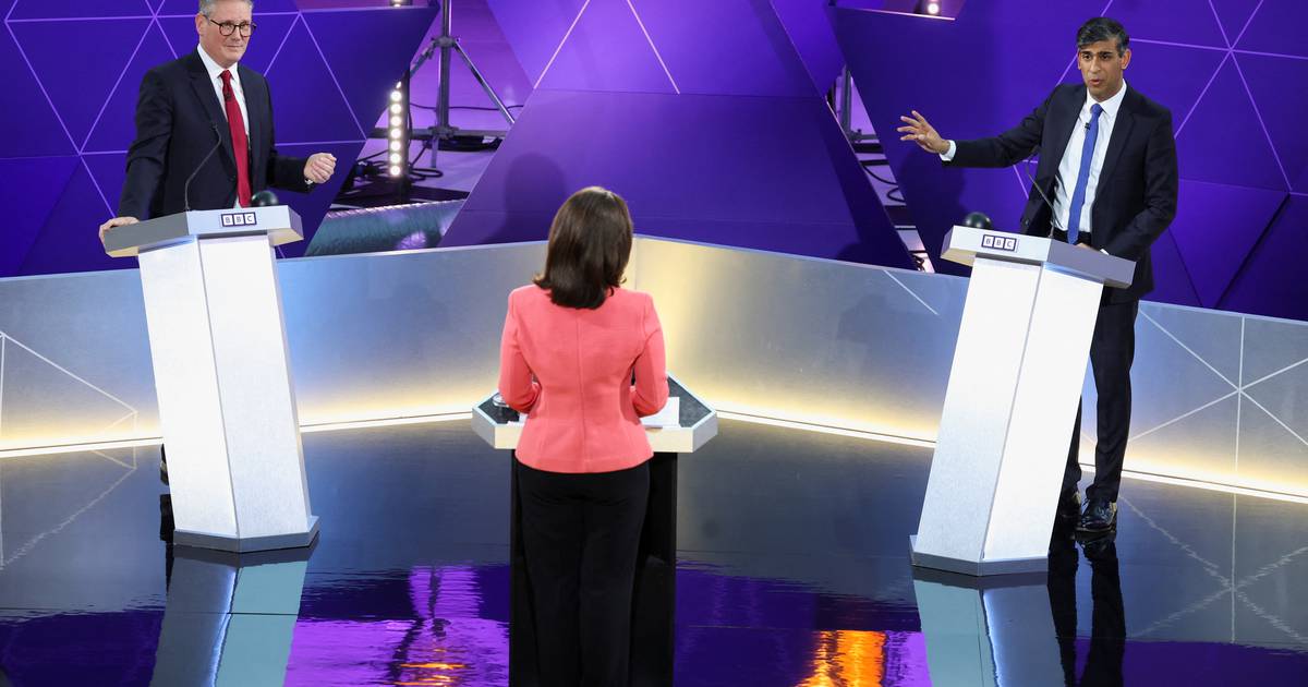 Rishi Sunak v Keir Starmer UK election debate review: all the charm and grace of a duo of Daleks trapped in a portaloo