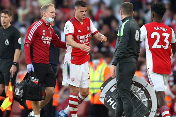 Arsenal’s Xhaka out for three months with knee injury