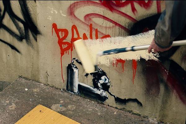 Christopher Walken destroys Banksy painting in comedy finale