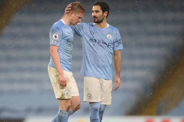 Manchester City’s Kevin De Bruyne ruled out for up to six weeks